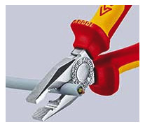 Kombizange 180mm vorst.Schneide 1000V Schutzisoliert 1000V 2Komp VDE