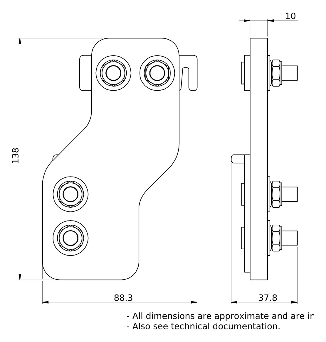 Sammelschienenverbinder 1p 1600A