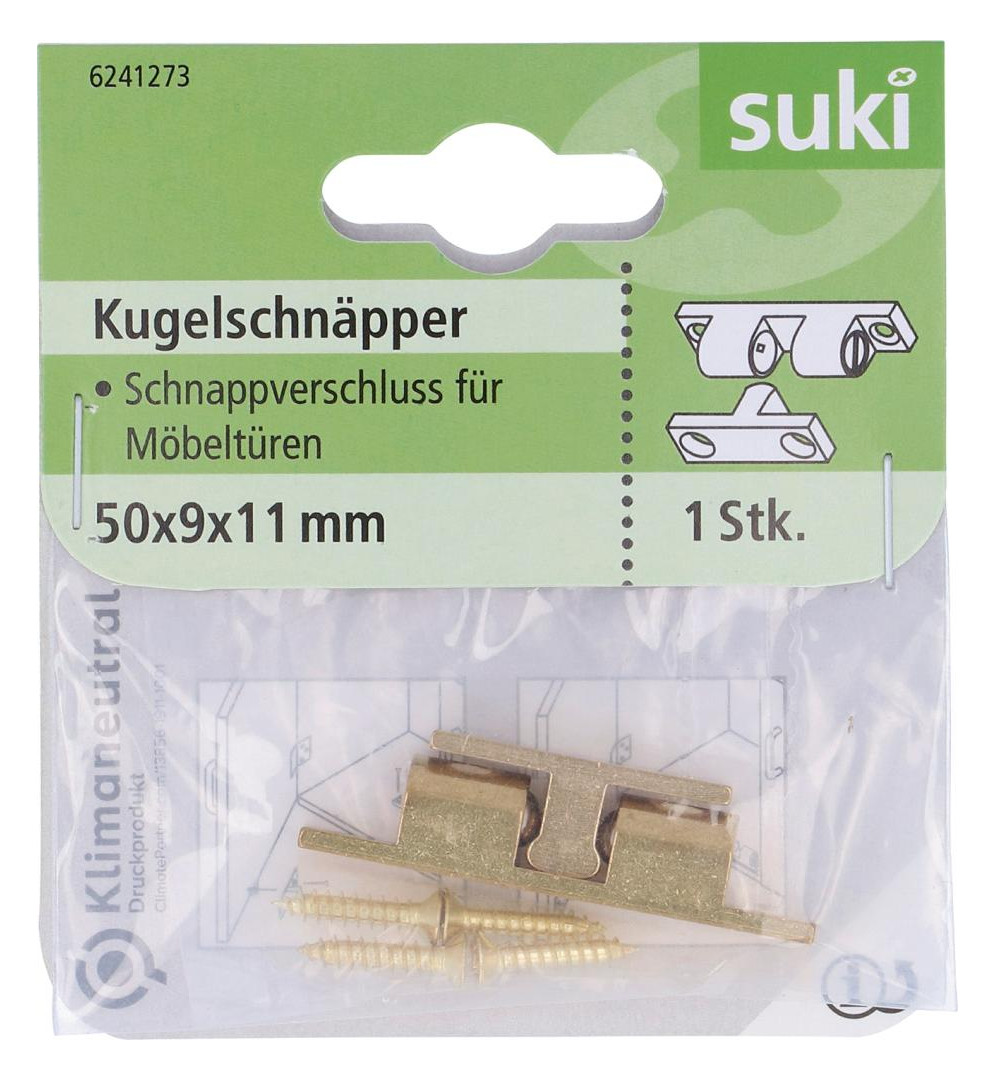 Bild Kugelschnäpper, 50x 9x11mm,Messing,Pol I nhalt: 1 - suki-1