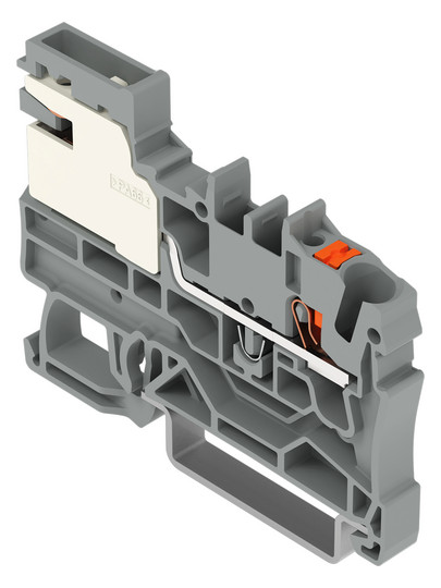 N-Trennklemme 0,25-4qmm 32A 3x10mm gr Anschlussplatte erforderlich Federzugans