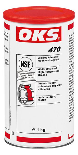 OKS 470 - Weißes Allround-Hochleistungsfett - 1 kg