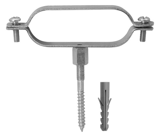 ASW Oval-Schraubrohrschellen-Set Stahl verzinkt, für Rohre DN 25