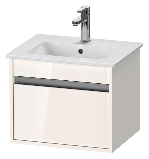 Duravit Waschtisch-Unterschrank Ketho Compact 50x41,2x41cm, 1 Auszug, wandhängend, Eiche schwarz