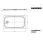 Kaldewei Duschwanne CAYONOPLAN 2260-5 70x120, mit Träger, Antislip Perl-Effekt, bahamabeige
