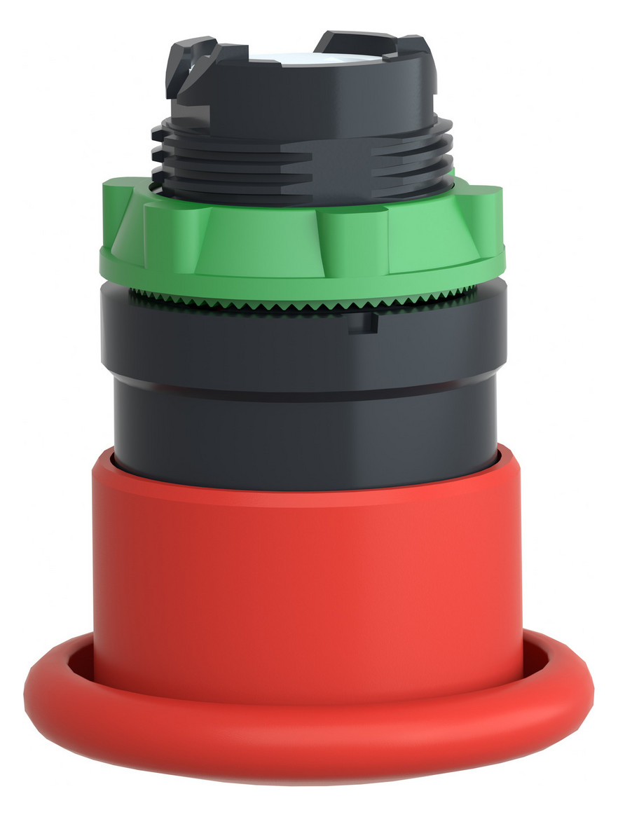 Frontelement für Not-Aus Ø22,5mm rt rnd IP66 hoch Tastend