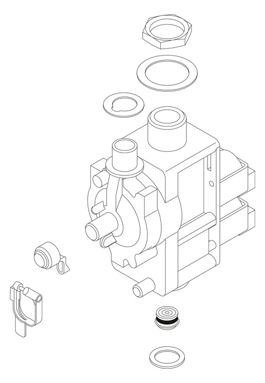BOSCH Ersatzteil TTNR: 8738717480 Gasarmatur