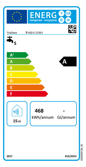 Vaillant VED E 27/8  VED E 27/8 exclusiv 