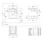 V&B Waschtischunterschrank Legato 45x55x50cm, Waschtisch mittig, mit LED-Beleuchtung, Glossy White