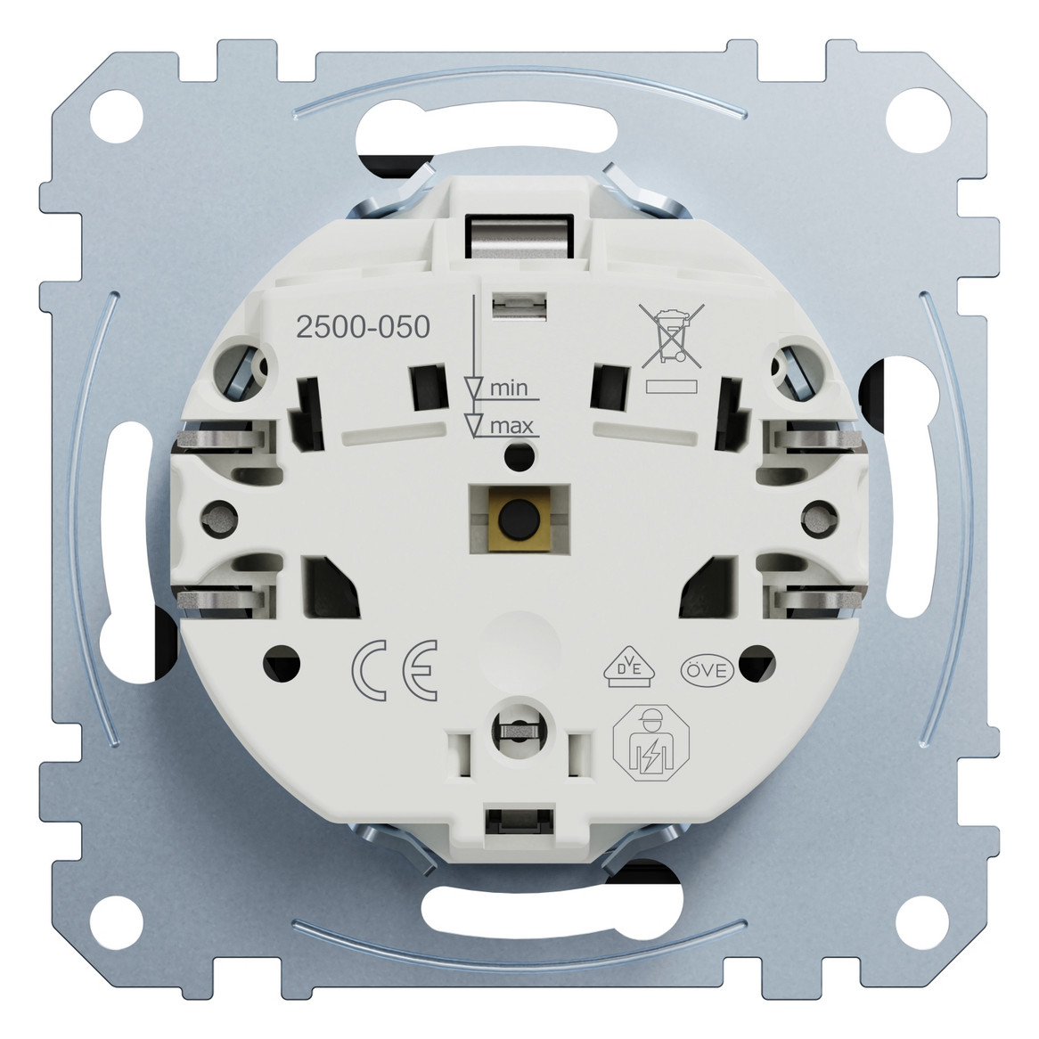 Steckdose 1f sw mt UP m.OL m.BS IP20 Mit Orientierungslicht