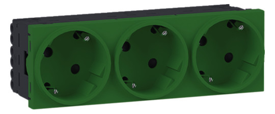 Hager Steckdose 3-fach SCHUKO GS30226024 