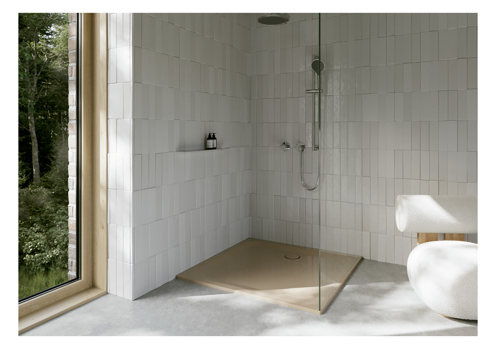 Duschwanne BetteUltra 5826 130x130x3,5cm, Glasur, bahamabeige