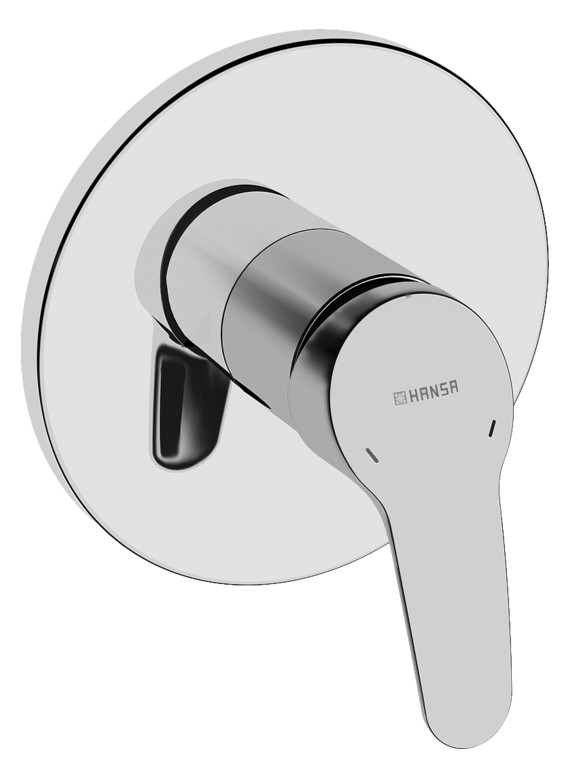 Funktionseinheit m. Dekorset Einhand- Brause-Batt. Hansamix rund 