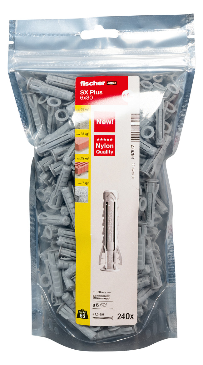 Bild SX Plus 6x30 BigPack (240) DÜBEL - fischer-1