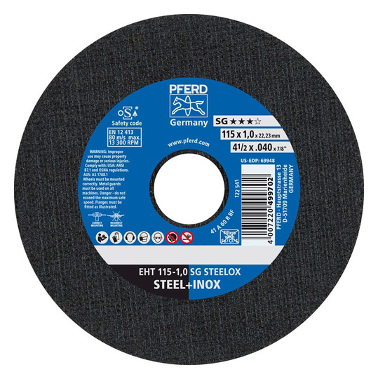 PFERD-Trennscheiben SG STEELOX - 115x1,0mm, gerade