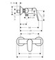hansgrohe Brause-Einhebelmischer Focus AP, 1 Verbraucher, chrom