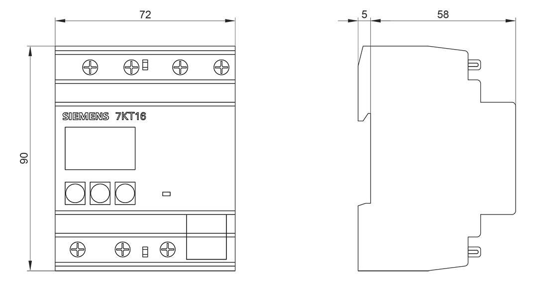 Kombimessgerät Strommessgerät/Q/Hz/V/P Blindleistungsmesser Frequenzmesser