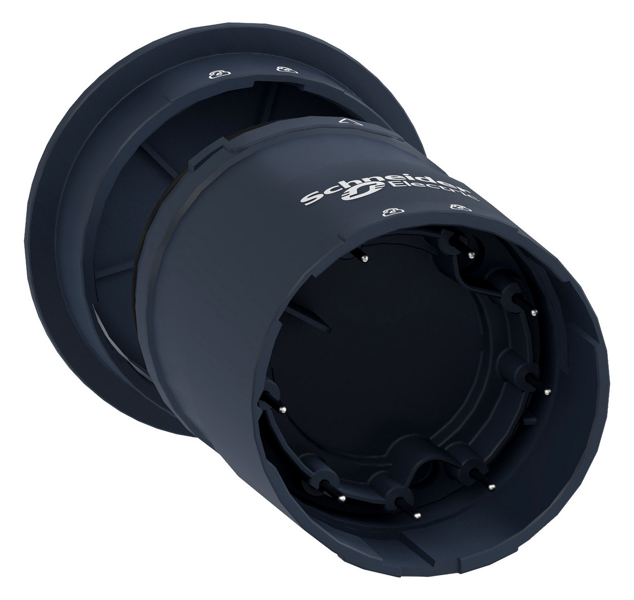 Signalsäule Anschluss sw f.Rohr f.Boden Geeignet für Rohrmontage