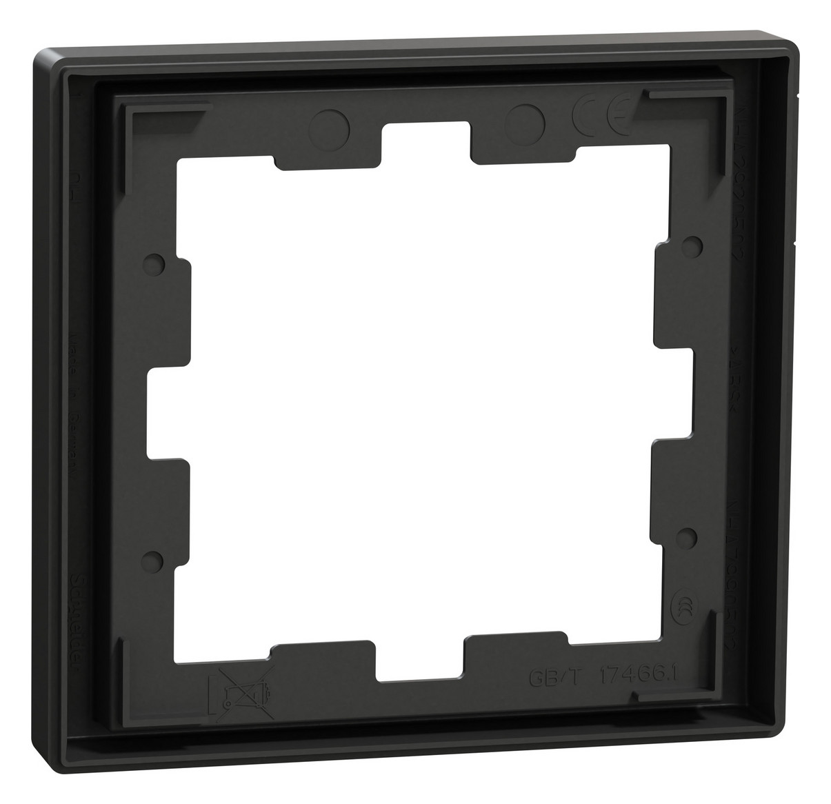 Rahmen 1f anth glz D-Life Kst f.GEB-K Unterputzmontage Thermopl