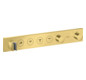 hansgrohe Fertigmontageset Axor Select UP-Thermostatmodul, 4 Verbraucher, brushed brass