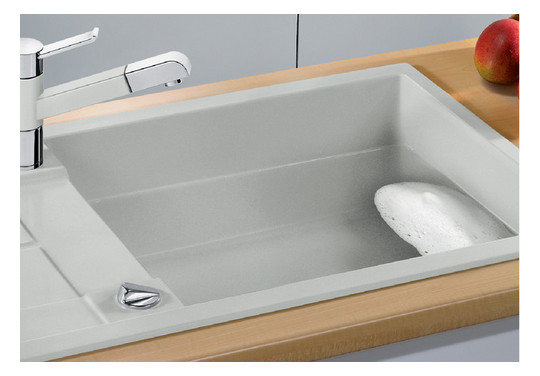 Blanco Spüle METRA XL 6 S SILGRANIT 100 x 50 cm, schwarz, reversibel, mit Ablauffernbedienung