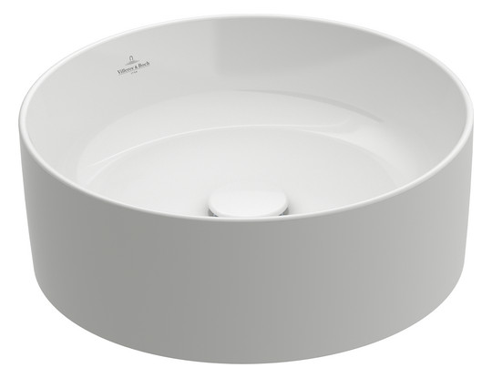 V&B Aufsatzwaschtisch Collaro Ø 40 cm, ohne Überlauf, weiß