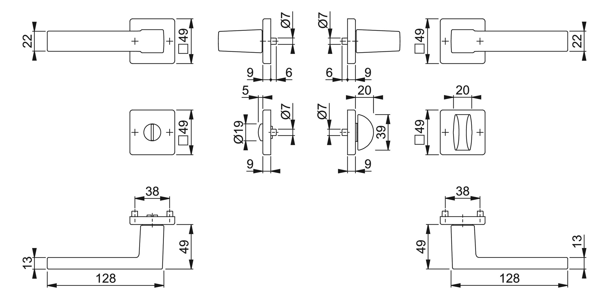 Bild Austin 1769/843KV/843KVS Rosette ,WC/S,8, (5),F9714M,TS37-42 - HOPPE-1