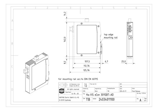 HART unmanaged Switch        24034011100 