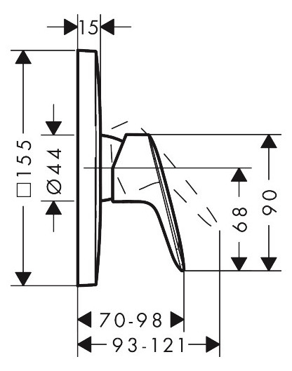 hansgrohe Fertigmontageset Logis UP-Brause-Einhebelmischer, 1 Verbraucher, chrom