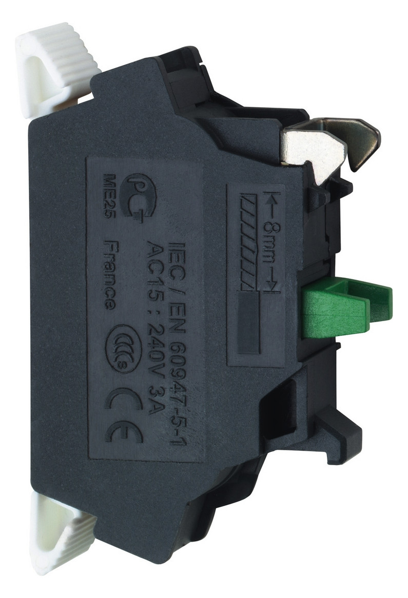 Hilfsschalterblock 1S 3A/AC Federzug