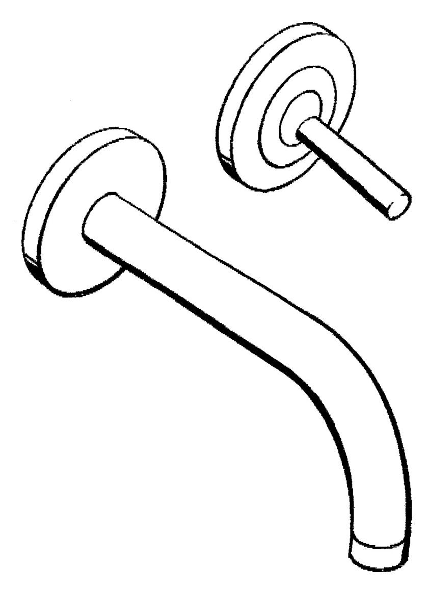 hansgrohe Fertigmontageset Axor Uno UP-Waschtisch-Einhebelmischer, Pin-Griff, Rosetten, Ausladung 165 mm, chrom