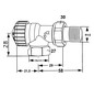 Heimeier Thermostat-Ventilunterteil V-exact II Rp 1/2 x R 1/2, Axial, stufenlose Voreinstellung, Rotguss vernickelt