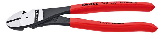 KNIPEX-Kraft-Seitenschneider, abgewinkelt 7421 - 200 mm