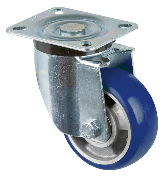 Bild Lenkrolle L400.B92 Rad Ø 100mm 160kg, St ahl verzinkt - BS ROLLEN-0