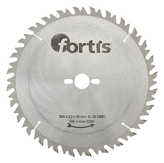 fortis-HW-Tischkreissägeblatt LWZ 300x3,2x30 mm, 28Z
