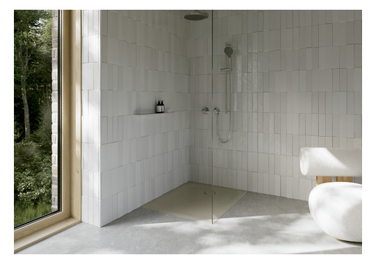 Duschwanne BetteUltra 5490 100x80x2,5cm, Glasur, beige