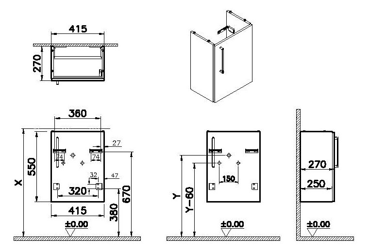 VitrA Bad Waschtisch-Unterschrank Root Flat Compact 41,5x27x55cm, 1 Tür, Türanschlag rechts, Korpus Perlgrau Hochglanz VitrA Bad Waschtisch-Unterschrank Root Flat Compact 41,5x27x55cm, 1 Tür, Türanschlag rechts, Korpus Perlgrau Hochglanz