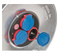 Kabeltrommel 50m H05RR-F 3x1,5mm IP44 3xSteckdosen m.Tragerahmen
