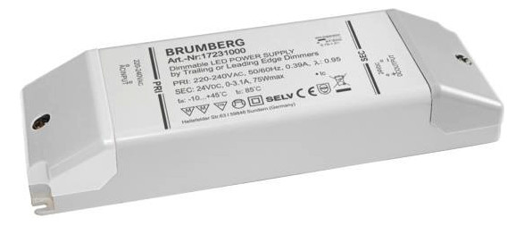 LED-Steuerung 12-75W 24V IP20 dim dim Kstgeh Dimmung Phasenabschnitt stat