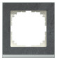 Rahmen 1f schief-alu mt M-Pure Decor Stein f.GEB-K Unterputzmontage
