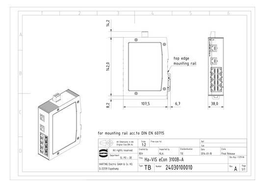HART unmanaged Switch        24030100010 