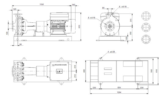 GRUNDFOS Normpumpen elektr. geregelt NKE 80-160/147-127ASA2F2AESBQQENWB