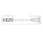 Systemverbindung 3p Serie 774 H05VV-F ws 2,5qmm 3x2,5qmm L8000mm Buchse fr.Ende