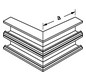 Außeneck GEB-K 68x210mm UT 90° Kst lgr RAL7035 unbeh