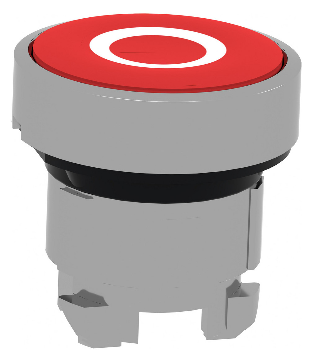 Drucktaster Front 1f rt Ø22,5mm rnd IP66 Tastend