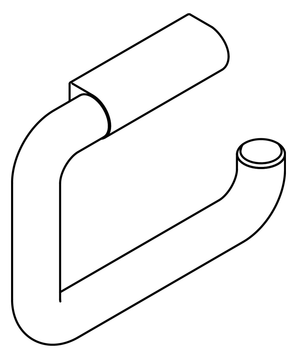HEWI Toilettenpapierhalter 477 160x120mm, stahlblau
