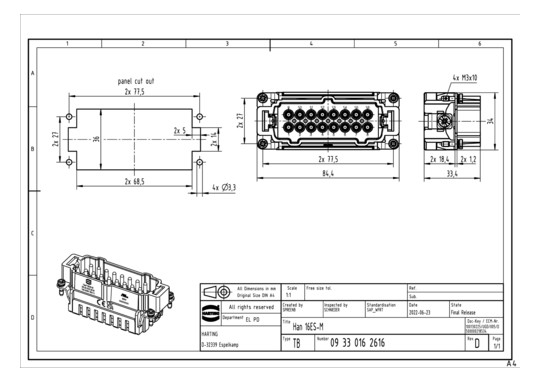 HART Stifteinsatz HAN ES     09330162616 