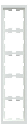 Rahmen 5f lows glz D-Life Kst f.GEB-K Unterputzmontage Thermopl