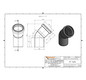 Ostendorf HTsafe Bogen B DN/OD 50, 45°