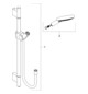 hansgrohe Brauseset Axor Uno 900mm, mit Handbrause, 120mm, 3jet, brushed gold optic