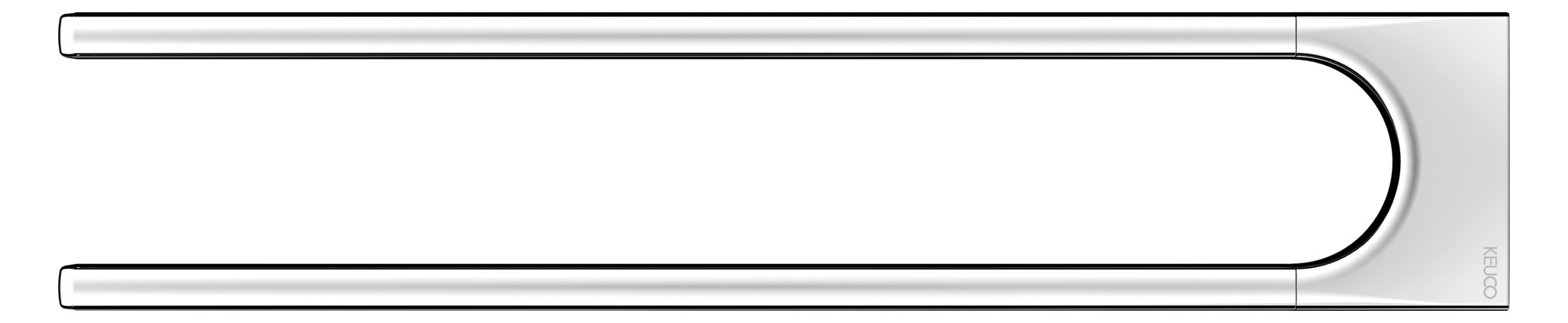 KEUCO Handtuchhalter Collection Moll 2-tlg, starr, 340 mm, verchromt